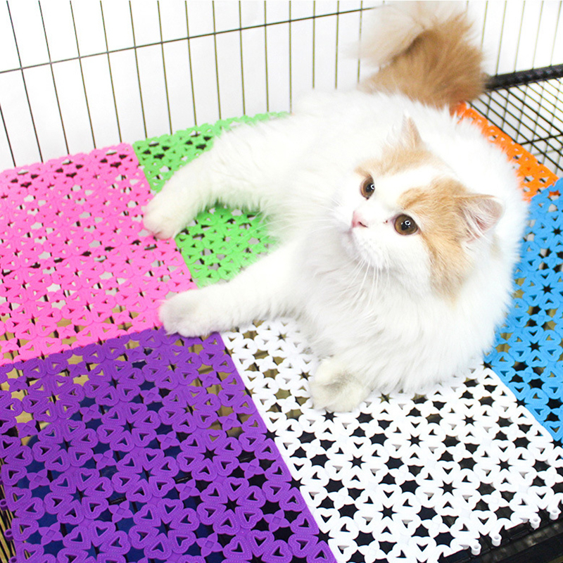 Pet Dog Cat Cage Rabbit Matting Plastic Matting for Dog Multi