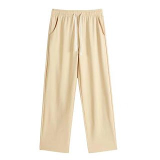 Trouser Wideleg Vintage Office Straight Cut Flare Pants for Ladies