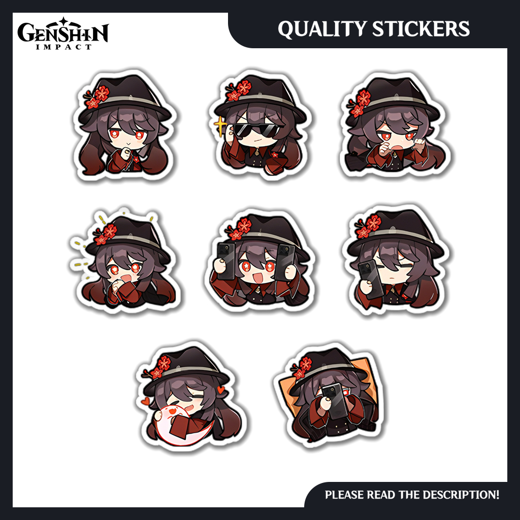 Hu Tao OnePlus Collab - Genshin Impact Emoji Stickers | Shopee Philippines