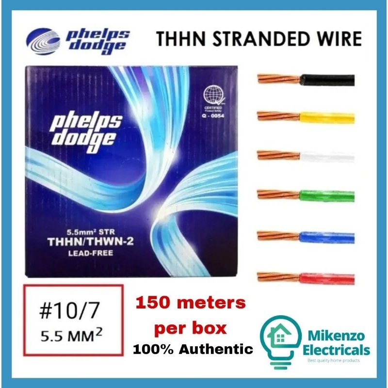 Original Phelps Dodge (150mts) THHN/THWN 14/7, 12/7, 10/7, 8/7 ...