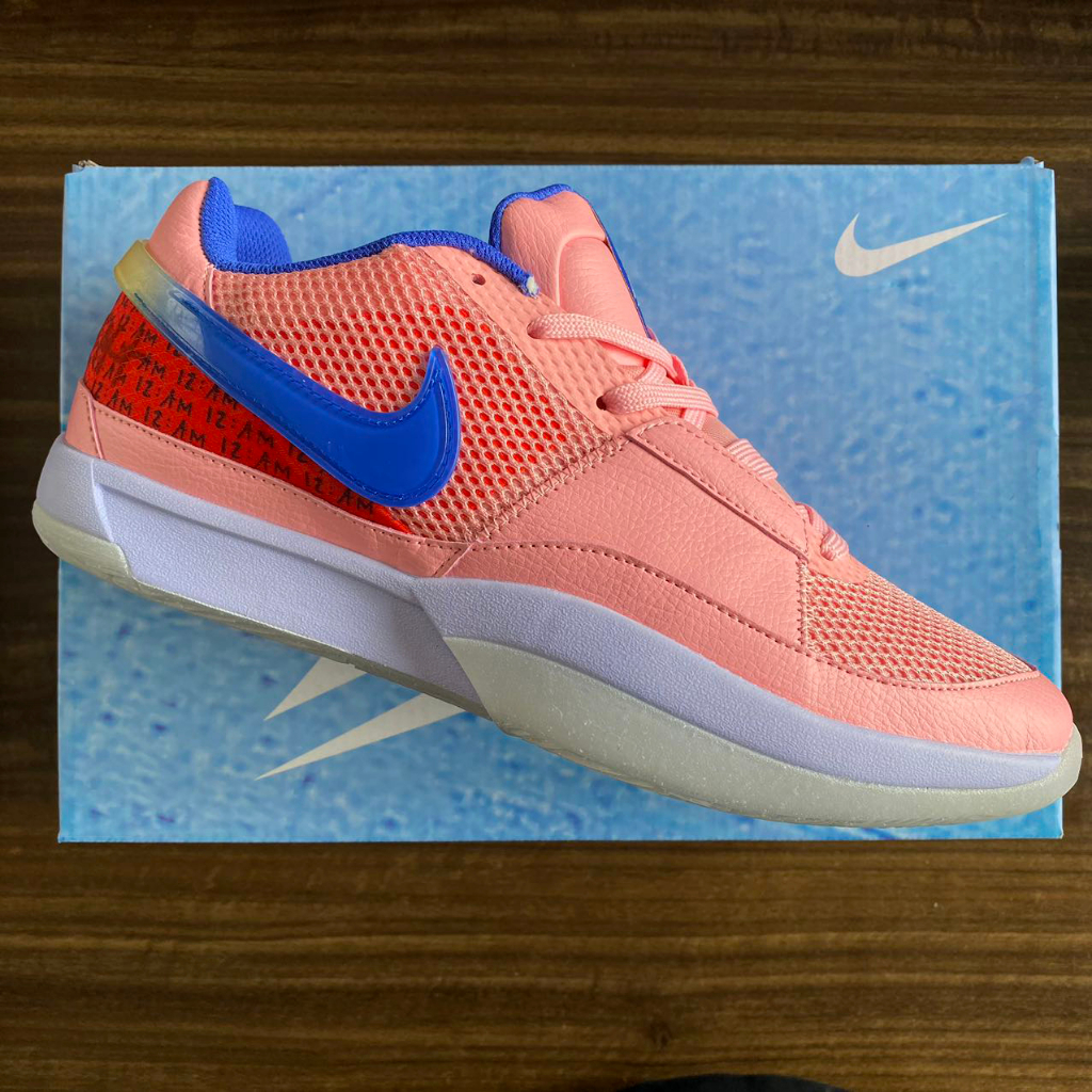 EASYRUN OEM Pair JA Morant 1 Pink Lowcut Basketball Shoes Fashion Men