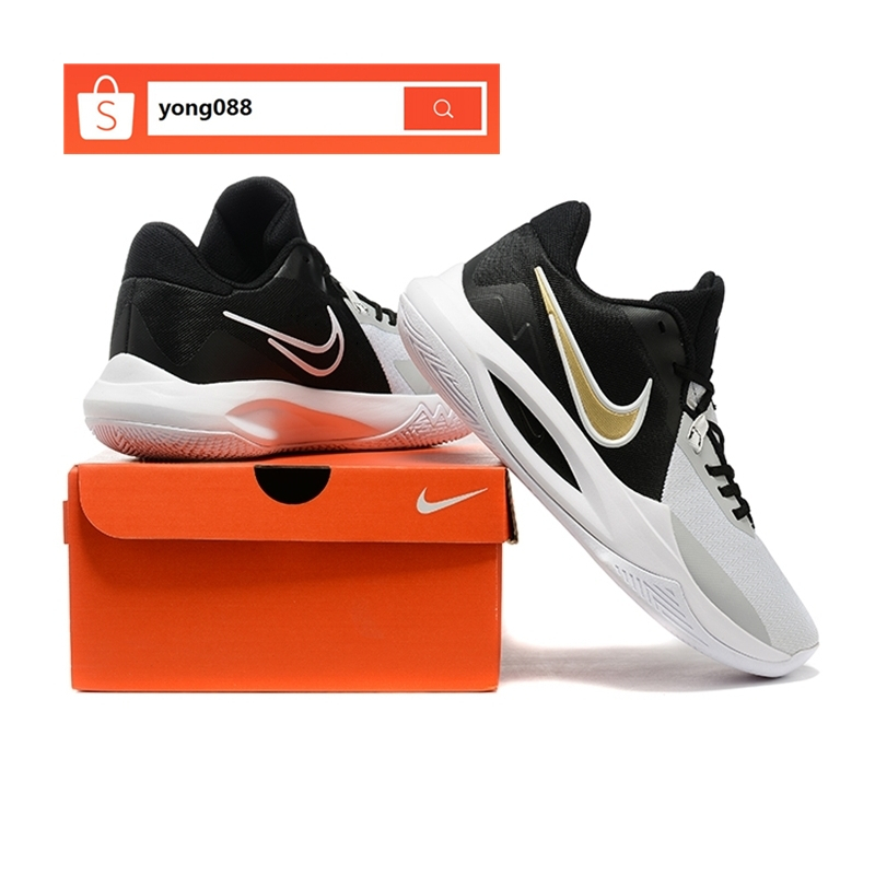 100 Original Nike Precision 6 FlyEae Black White Sports Basketball