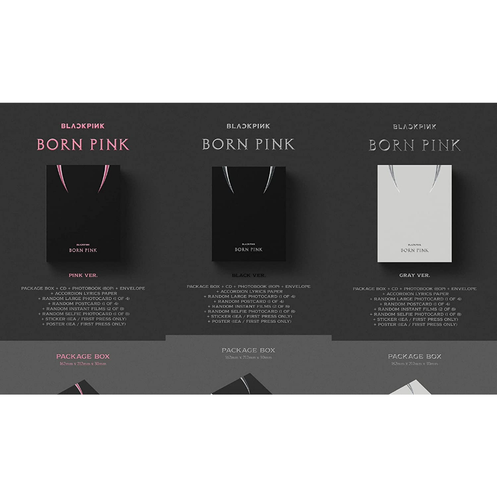 BLACKPINK BORN PINK 2nd Album BOX SET Version | Shopee Philippines