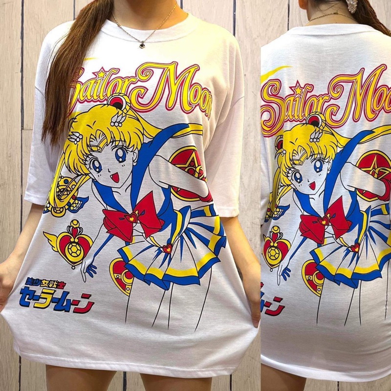 Sailor Moon Oversized Shirt Fit Up To 2xl Shopee Philippines