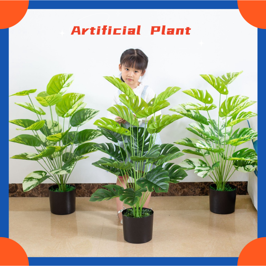 Artificial plant Artificial Leaves monstera Leaves artificial Fake Palm