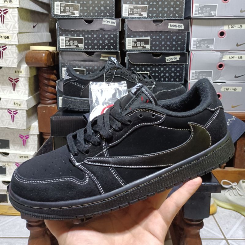 J1 LOW TRAVIS BLACK PHANTOM UA Quality Basketball Shoes