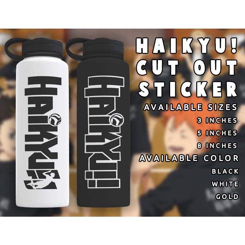 Haikyu!! Waterproof Anime Stickers Decals For Tumbler Aquaflask Laptop ...