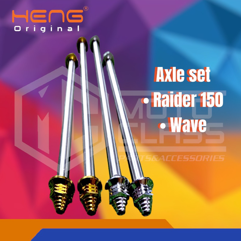 AXLE SET RAIDER150 / WAVE / Gold and Silver Heng | Shopee Philippines