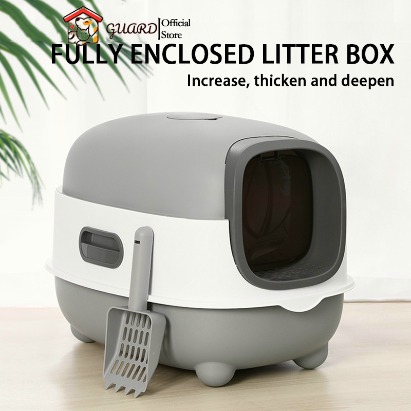 Cat litter pan totally enclosed cat toilet cat Large Cat Litter Box cat