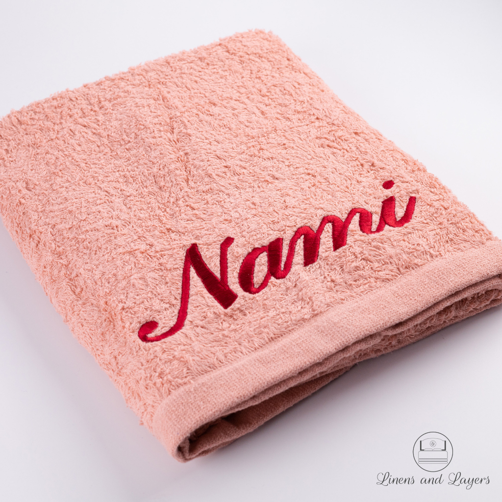 Towels with embroidered names hotsell