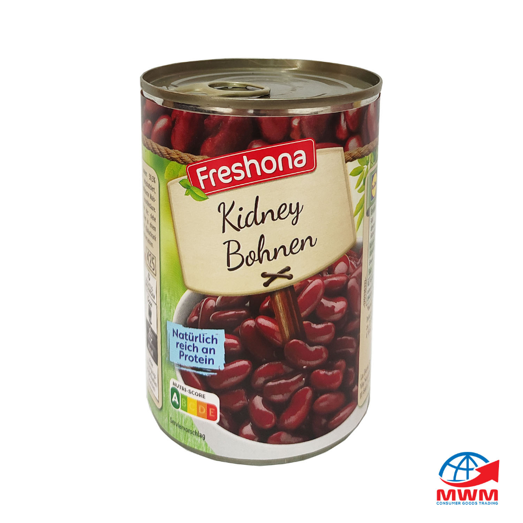 KIDNEY BEANS IMPORTED FRESHONA KIDNEY BEANS / KIDNEY BOHNEN 410 G