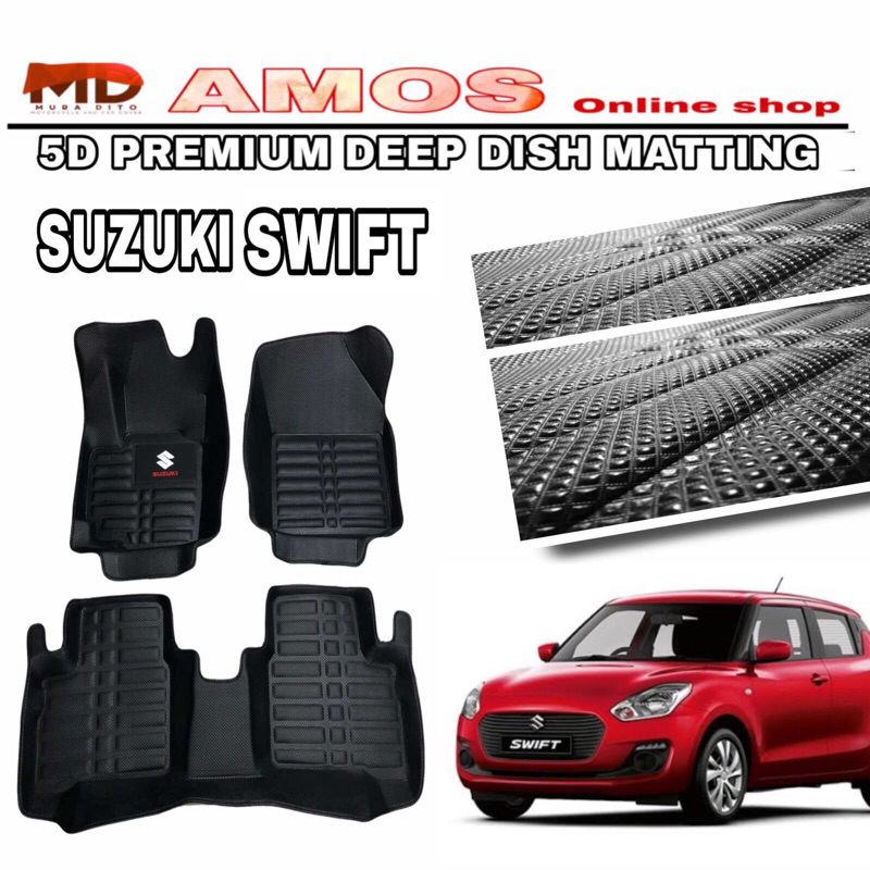 suzuki swift 2018 to 2023 premium 5d deep dish matting with brand logo Shopee Philippines