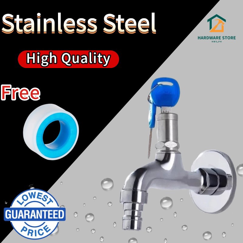 WaterSafe Theft-Proof Water Faucet with Lock and Two Keys | Shopee ...