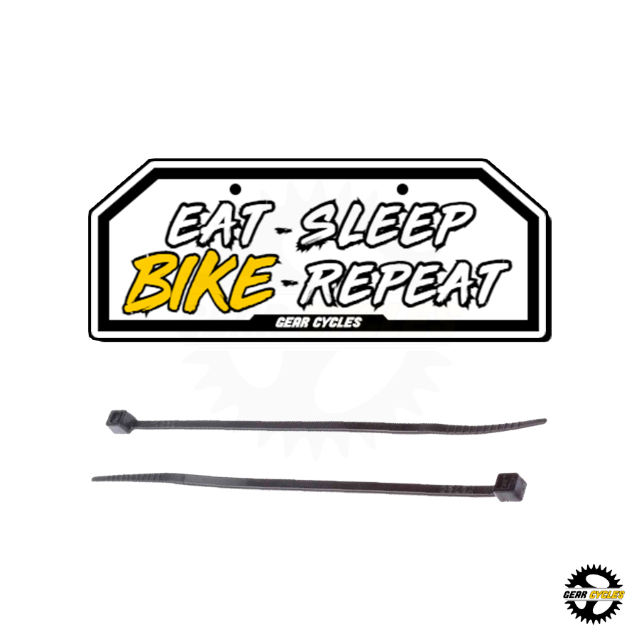 Gear Cycles Bike Plate Acrylic Reflectorized Waterproof Mountain Road