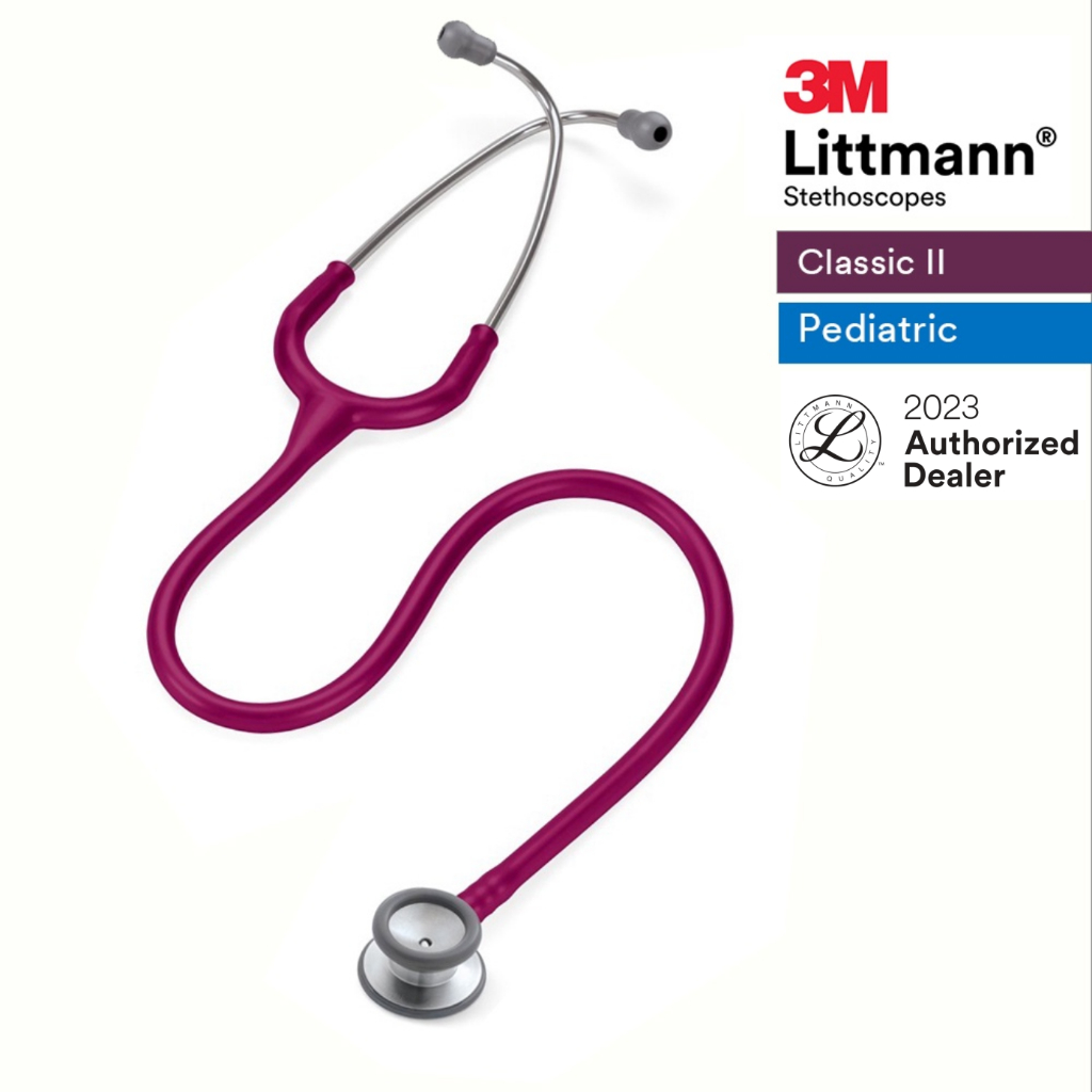3M Raspberry Tube, Standard-Finish Chestpiece, Classic II Pediatric ...