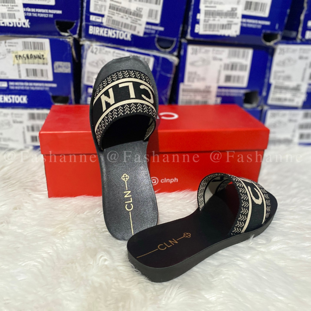 CLN Slides Sandals Black | Shopee Philippines