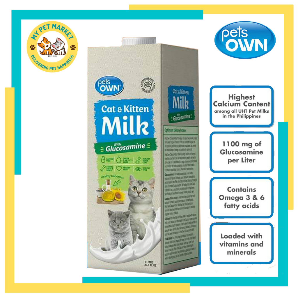 Pets Own Cat and Kitten Milk with Glucosamine 1 Liter Shopee Philippines
