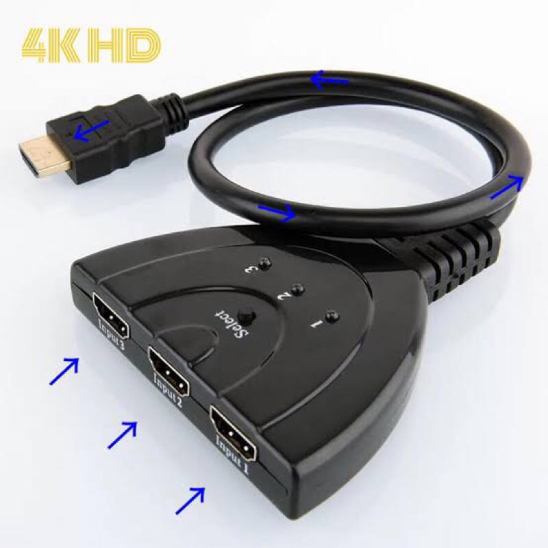 HDMI SWITCH (manual) 3PORTS | Shopee Philippines