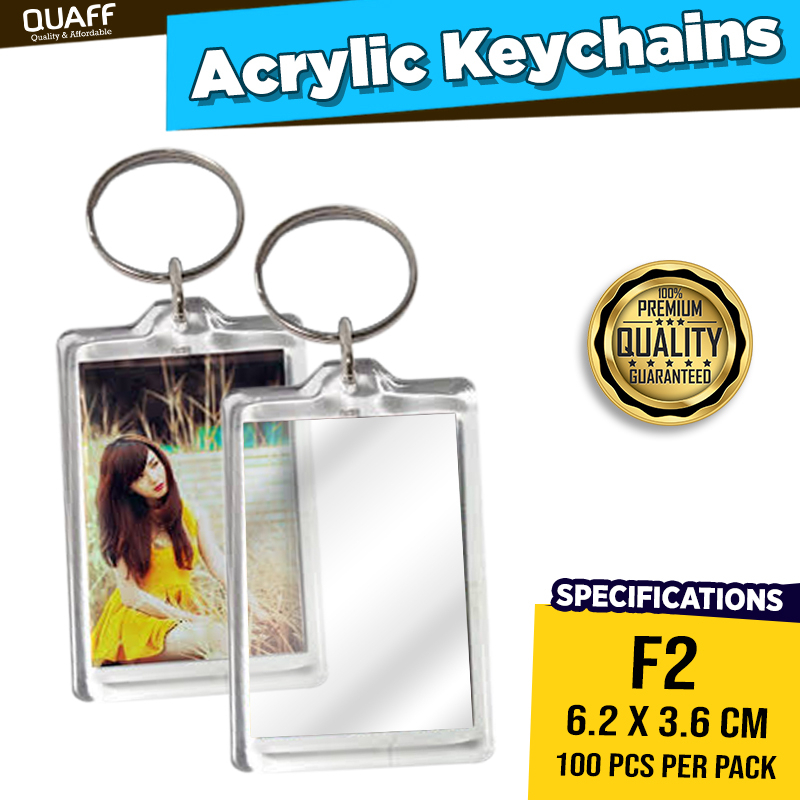 Rectangle keychain hot sale