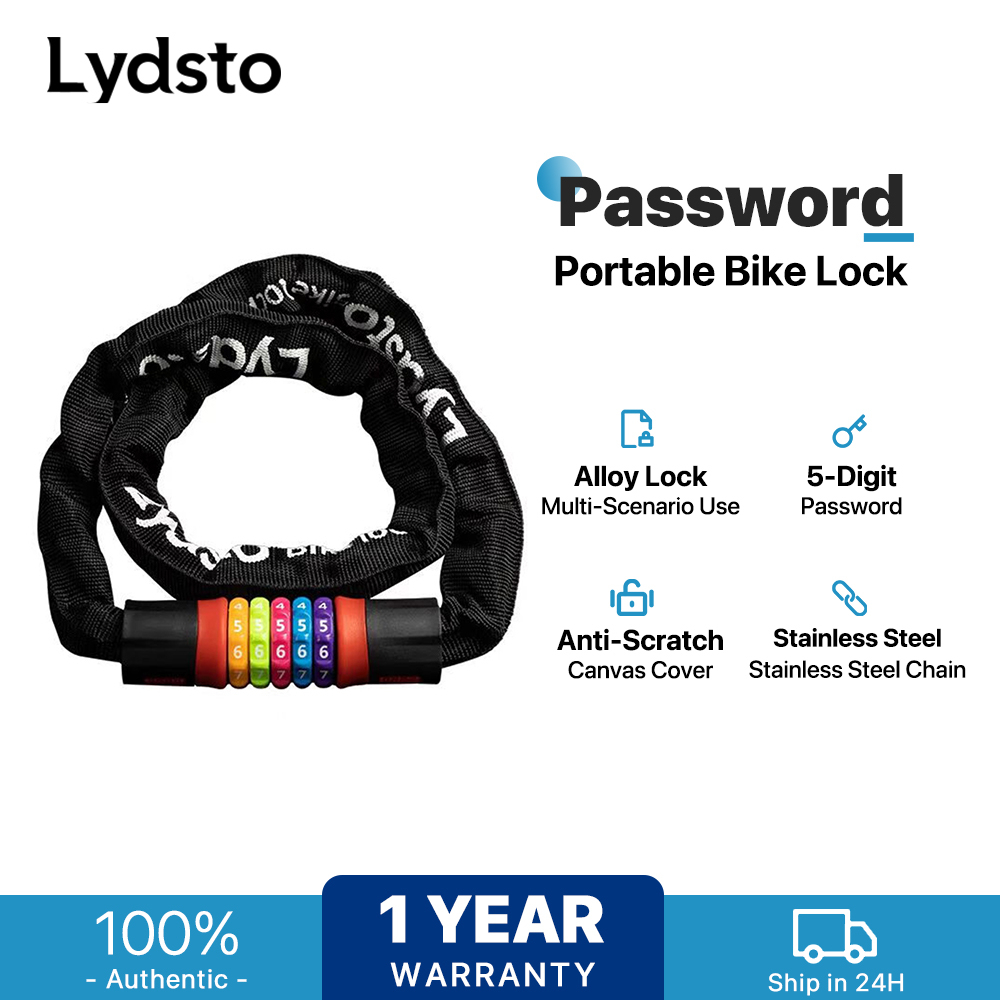 Lydsto Bike Lock 5digit Password Bicycle Lock Motorcycle Lock Padlock