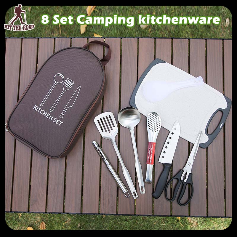 Outdoor Cooking Set Camping Kitchenware Portable Stainless Steel