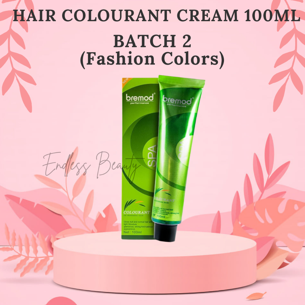 Bremod Hair Colourant Cream 100ml (Batch 2, Fashion Colors) | Shopee ...