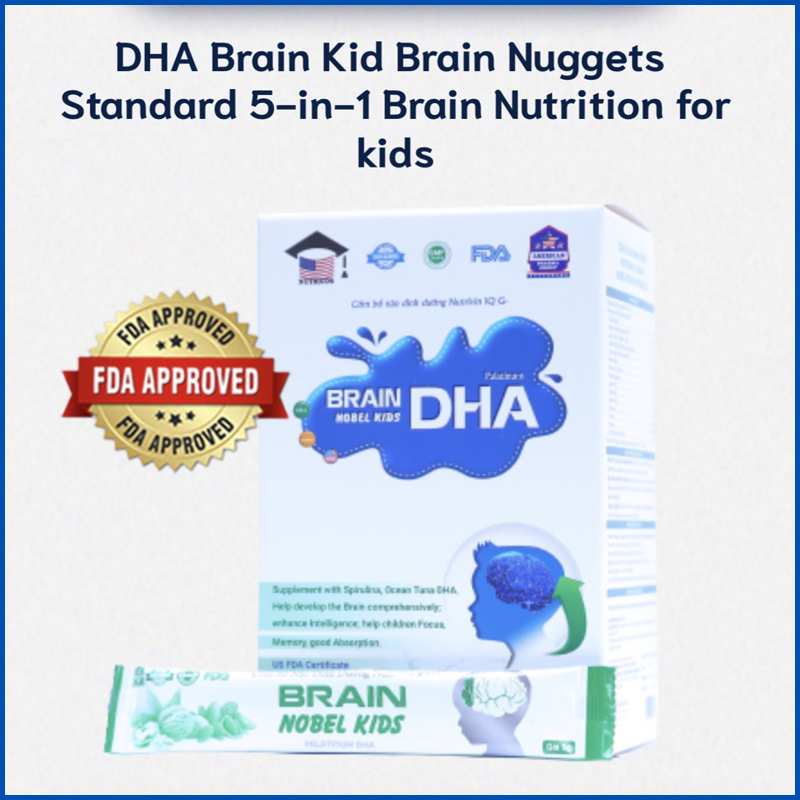 DHA Brain Kid Supplement Original 12Scht/1Box Support Brain Improve