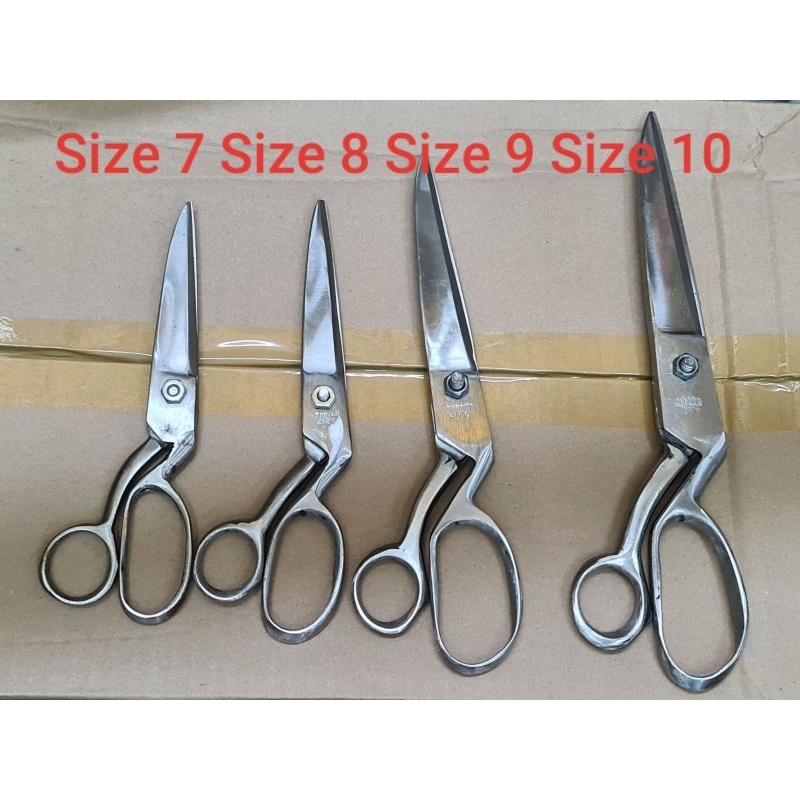 Tailor Scissors Asero Tabaco Albay Size 6 7 8 9 10 Tailoring Scissor ...