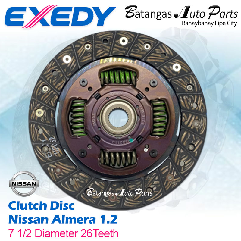 EXEDY CLUTCH DISC NISSAN ALMERA 1.2 (GENUINE EXEDY) Shopee Philippines