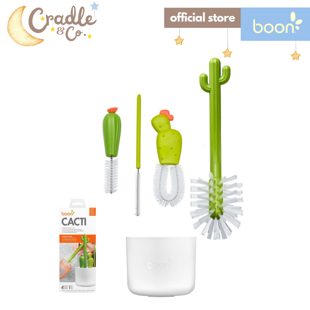 BOON Nursh CACTI Replacement Set 4 pc Bottle Cleaning Brush Set