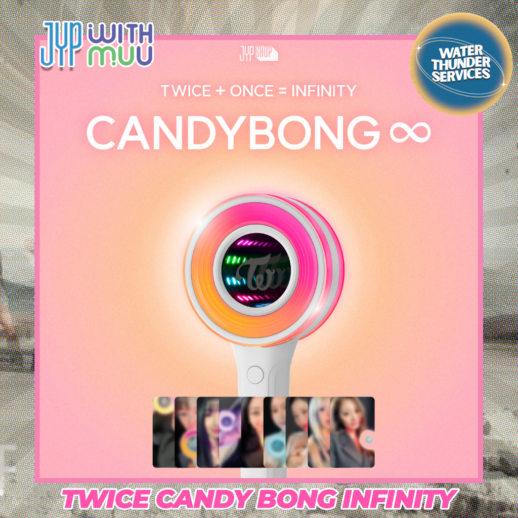 TWICE CANDY BONG ∞ Infinity Official Light Stick with JYP