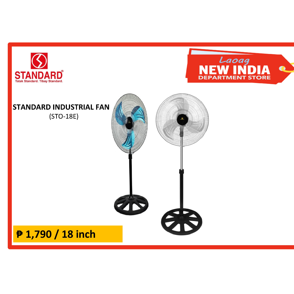 STANDARD STAND FAN METAL BLADE 18" (STO18E) Shopee Philippines