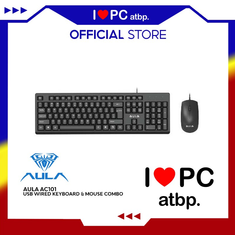 Aula AC101 USB Wired Keyboard & Mouse Combo Shopee Philippines