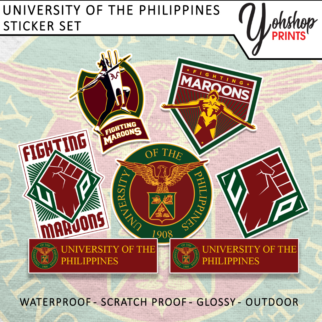 University Logos Car Decal University Logo University of the Philippines Logo Stickers UP
