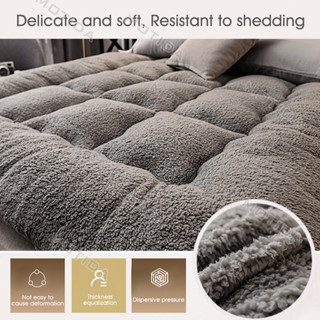 Thicken Lamb Mattress Velvet Sheet Foam For Bed Foldable Latex Mattress ...