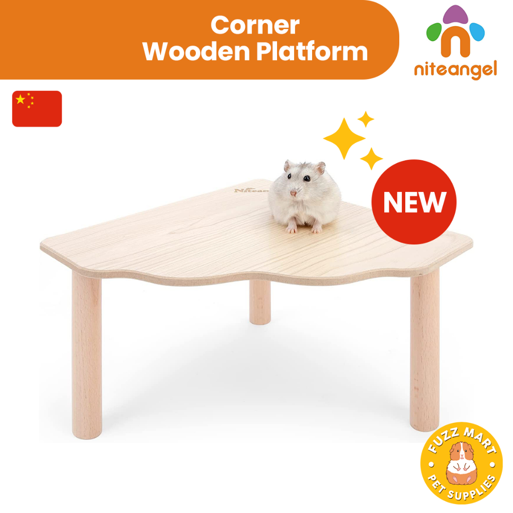 NEW! Niteangel Hamster Corner Triangle Platform with Stilts | Shopee ...