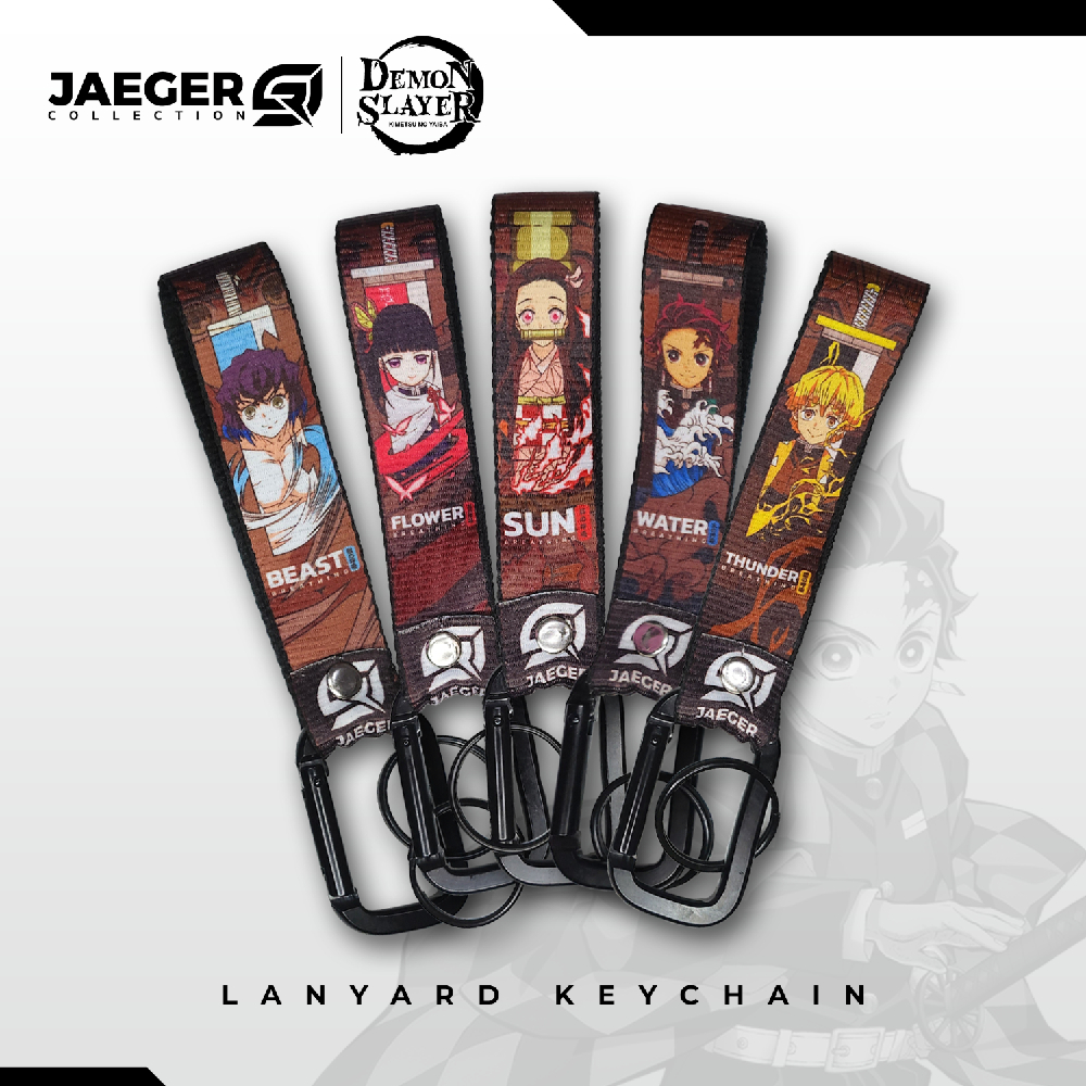 Demon Slayer Keychains Lanyard Wrist Wrap Anime (Nezuko, Zenitsu, Tanjiro, Kanao, Inosuke