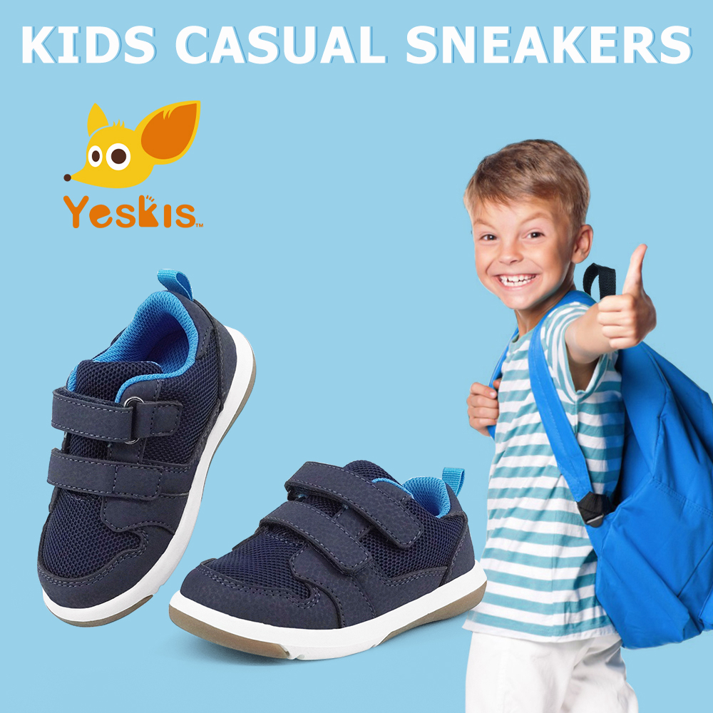 YESKIS Lightweight Breathable Boys Girls Sneakers Running Athletic ...