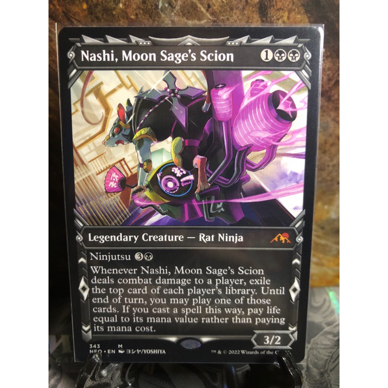 Nashi, Moon Sage's Scion (Showcase) (Foil Etched) [Kamigawa: Neon Dynasty] main image 0