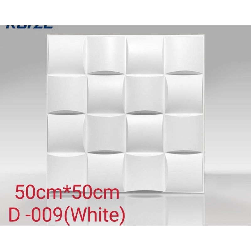 50x50cm (White) PVC Wall PanelsWall Stone Wall Art Decor Plastic Form