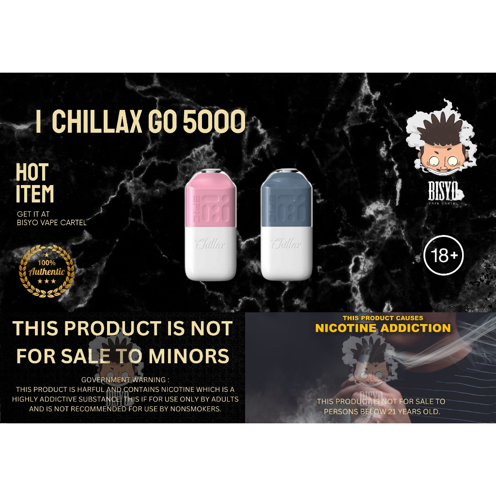 Chillax Go 5000 Disposable Pod Shopee Philippines