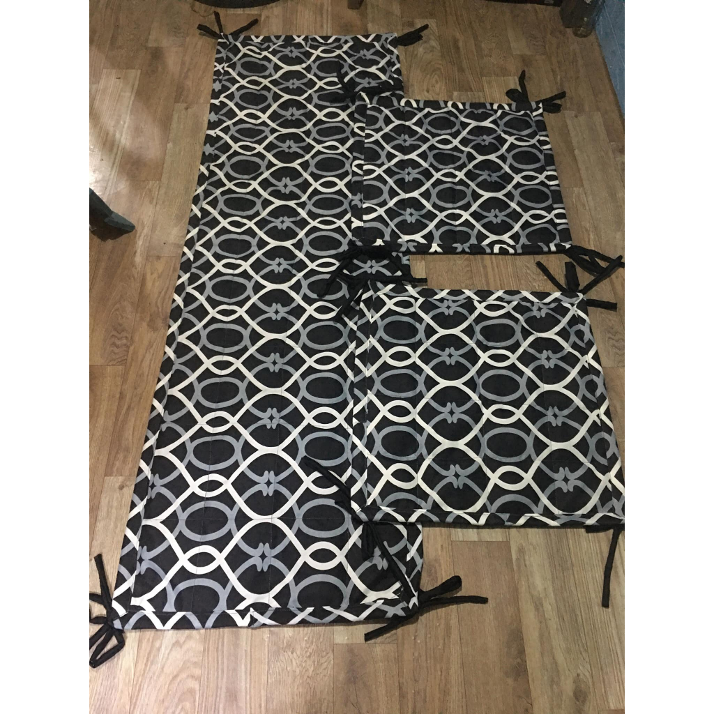 SOFA SEAT MAT COVER/ BAMBOO SEAT MAT COVER 3IN1 (1 PC 60X20 & 2 PCS