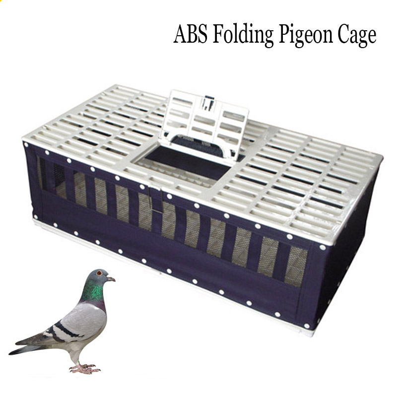Foldable Racing Pigeon Blue Training Box Cage Portable Ppigeon Cage for
