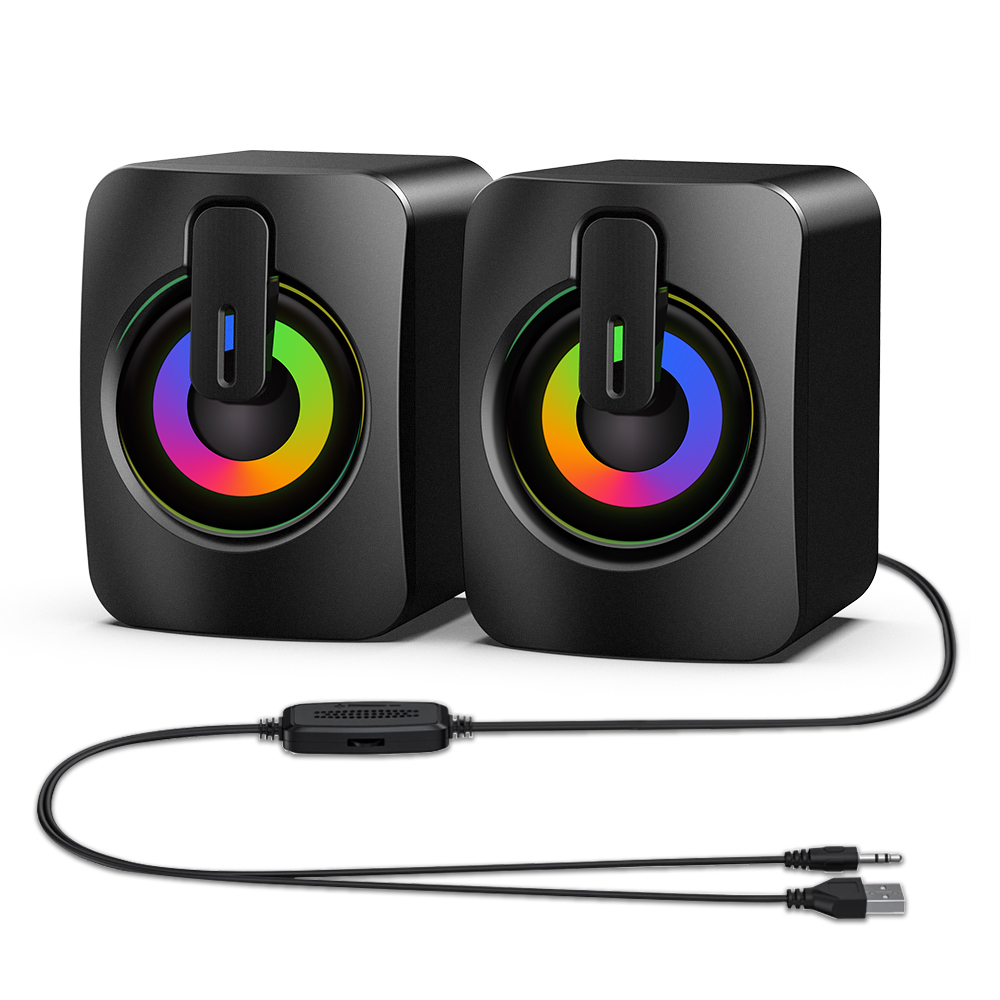 Popcorn Mini PC RGB Speaker Desktop Gaming Speaker Laptop Speaker ...