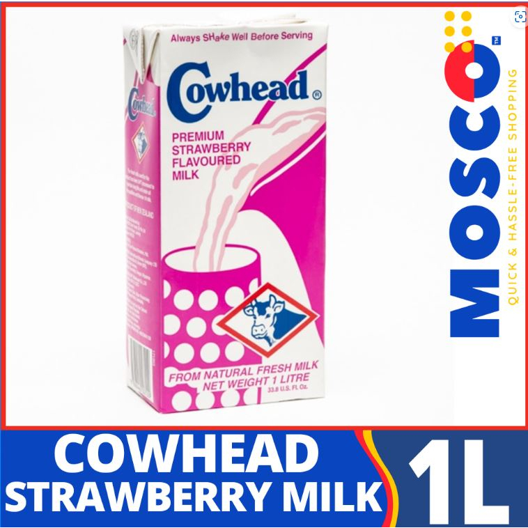 Cowhead Premium Strawberry Flavored Milk 1L Fresh Milk Natural Milk Shopee Philippines