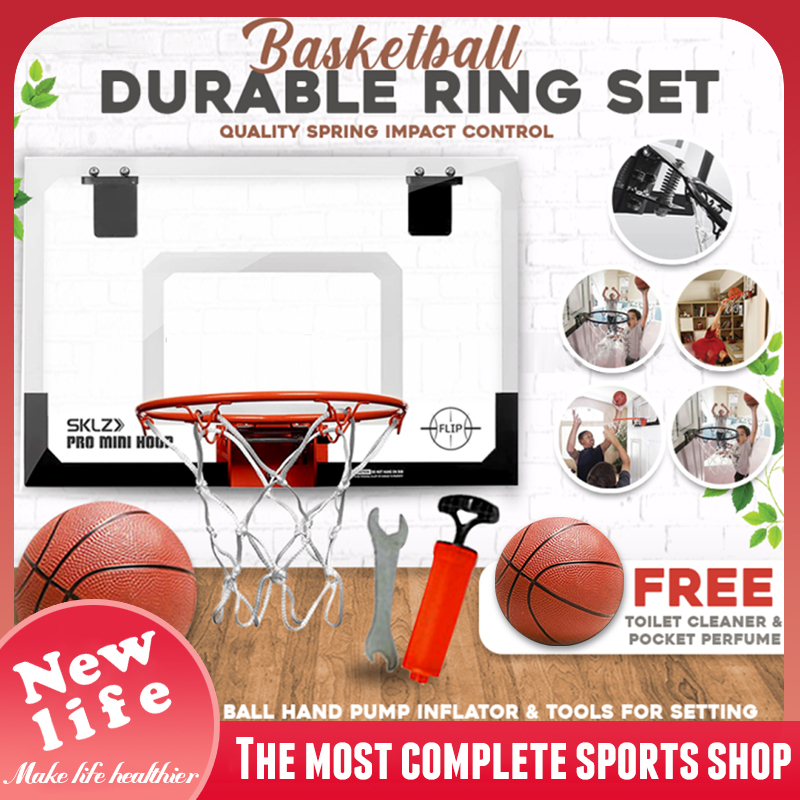 Kids basketball ring mini hanging basketball board, basketball version set,  with basketball hat