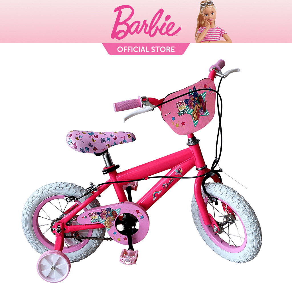 Barbie Kids Bike 12 inch 14 inch 16 inch with training wheels and basket for Girls Shopee Philippines