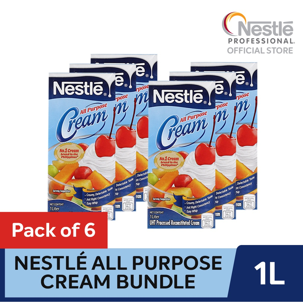 NESTLÉ AllPurpose Cream 1L Bundle Pack of 6 Shopee Philippines