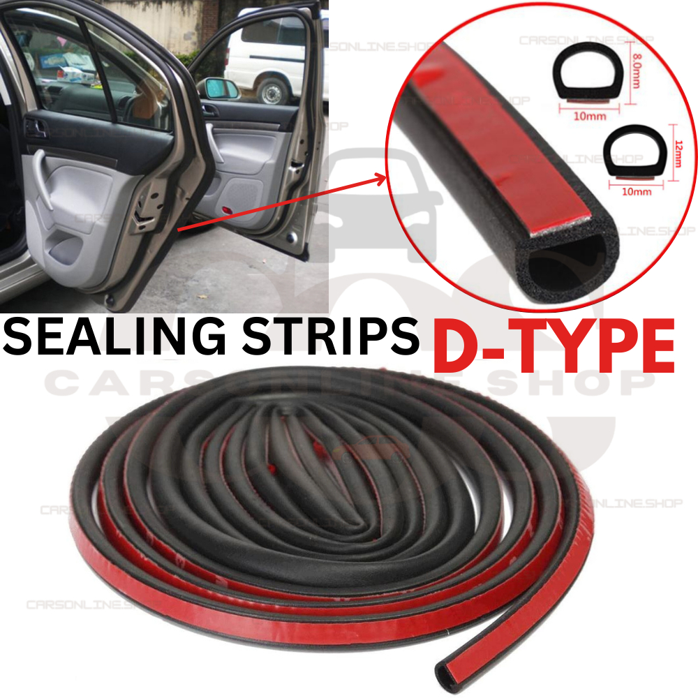 COS (10M/15M/20M) D Type Car Sealing Strips Soundproof Seal Strip Anti