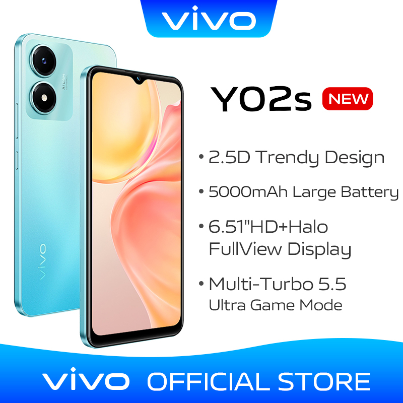 Vivo Y02s With 5000mAh Battery And 6.51" HD Screen Smartphone | Shopee ...